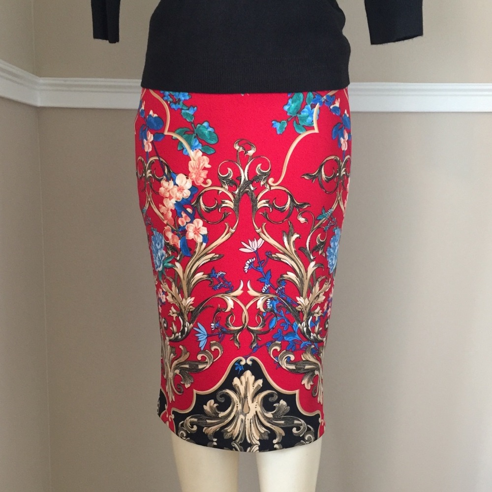  NEW Colorful Body Hugging Pencil Skirt 
